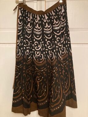 Greta Side Tie Cotton Skirt Free Size with Sequin details NWT